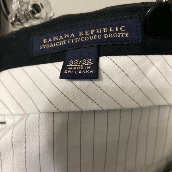 Banana Republic straight fit wool men’s dress pants size 33/32 - Picture 2 of 4
